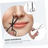 ELAYARD 2Pcs Stainless Steel Nose Hair Scissors Set Portable Manual Trimming Tools for Men and Women Precise Nose Hair Grooming Scissors for Facial Removal view 3
