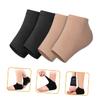VALICLUD 2 Pairs Silicone Heel Protectors for Men and Women Breathable Elastic Heel Socks Moisturizing Function Washable Foot Sleeves and Dry Skin view 4