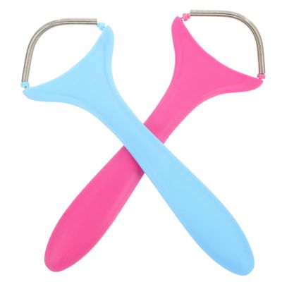BIUDECO 2pcs Portable Face Hair Removal Spring Tool for Women Manual Epilator for Chin Lip and Cheeks Ergonomic Design for Easy Use and Removal