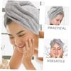 Ciieeo 2pcs Coral Fleece Hair Bath Cap Super Absorbent Dry Hair Towel for Daily Use Hotel Travel Makeup and Face Washing view 3
