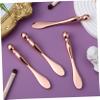 ARTSEWPLY 6-Piece Rose Gold Metal Eye Cream Applicator Tool Set Eye Roller for Face Massage Skincare Makeup Spoon for Women Facial Beauty Tool for Daily Use view 3