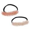 Didiseaon 2pcs Hair Bun Maker Crystal Hairpin Bun Holders Hair Donut for Women Girls view 1