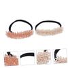 Didiseaon 2pcs Hair Bun Maker Crystal Hairpin Bun Holders Hair Donut for Women Girls view 2