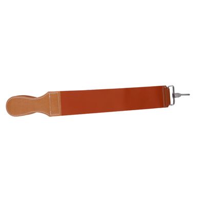 FOYTOKI Cowhide Leather Straight Razor Strop Dual Straps for Easy Sharpening Vintage Barber Strop for Smooth Blades Hangable Design for Convenient Storage