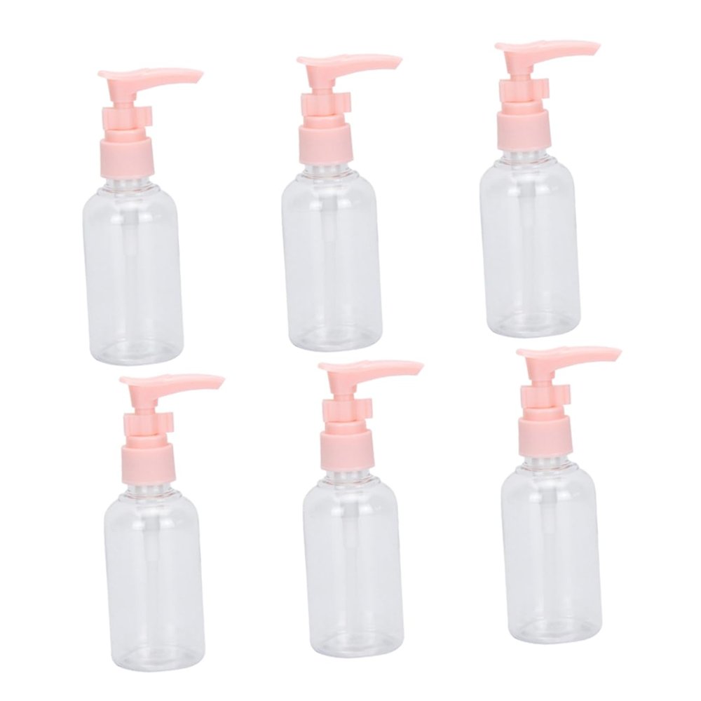 6 Pcs 75ml PE Portable Cosmetic Containers for Travel