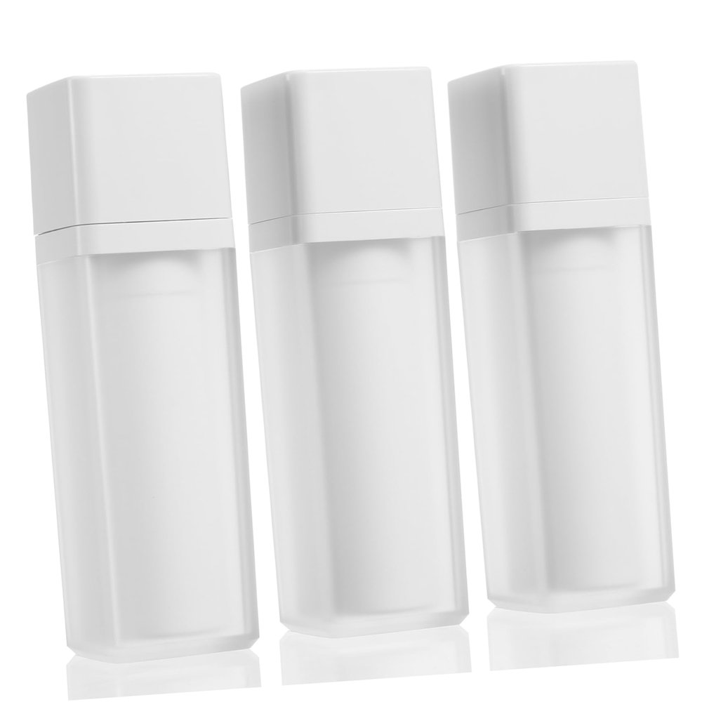 OUNONA 30ml Frosted Vacuum Pump Bottles 3Pcs Travel Containers for Skincare Cosmetic and Toiletry Storage Reusable and Portable Sub Bottles for Personal Care