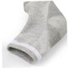 DEARMAMY 4pairs Unisex Breathable Ankle Socks Moisturizing Gel Socks for Heel Protection Grey view 3