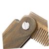 DEARMAMY Green Sandalwood Beard Styling Comb Compact Wooden Comb for Men for Grooming Care of Beards and Mustaches view 2