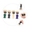 FRCOLOR Plastic Handle Shaving Brush for Men 4-Piece Bristle Set Beard Care Tool for Foam Application Personal Grooming Accessories view 4