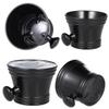 Beavorty Plastic Shaving Soap Bowl with Knob Handle for Traditional Shaving for Men Black view 1
