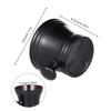 Beavorty Plastic Shaving Soap Bowl with Knob Handle for Traditional Shaving for Men Black view 2