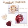 Rose Claw Clips for Women Girls Flower Hair Clips for Women Girls Rose Hair Decorations for Party Prom Wedding Hair Clip Set for 2 view 4