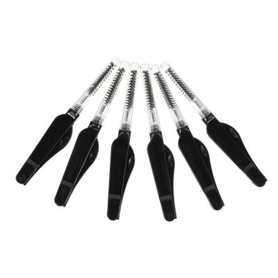 DECORNIJIA 6pcs Foldable Eyebrow and Eyelash Brush Set Double-Ended Cosmetics Tool for Makeup Grooming Suitable for Skin Types Compact Design for Travel