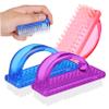 Cabilock 6-Piece Plastic Nail Dust Remover Brush Set for Fingernail Cleaning Manicure and Pedicure Tools Easy to Use for Home and Professional Nail Care view 1