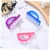 Cabilock 6-Piece Plastic Nail Dust Remover Brush Set for Fingernail Cleaning Manicure and Pedicure Tools Easy to Use for Home and Professional Nail Care view 3