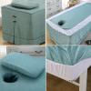 Camel,75x190cm/29.5x74.8in,Massage Table Bed Cover with Holes,Reusable Massage Table Bed Sheets Stool Cover Elastic Pillowcase Beauty Massage Bed Cover Quilts 4 Piece Sets view 4