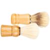 DEARMAMY 2pcs Premium Wood Handle Shaving Brush for Men Durable Brush for Salon Use for Shaving Application and Beard Styling Father Day present view 1