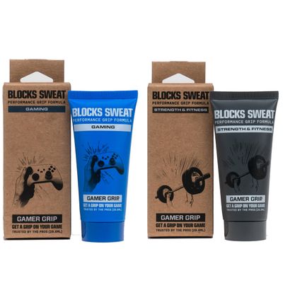 Gamer Grip Bundle Gaming & Fitness Grip Lotions Sweat-Resistant Duo