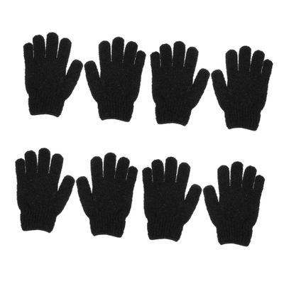 BESTYASH 4pairs Exfoliating Body Scrubber Gloves Powerful Bath Wash Gloves for Gentle Skin Care Convenient Exfoliating and Mud Rubbing for Use