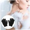 BESTYASH 4pairs Exfoliating Body Scrubber Gloves Powerful Bath Wash Gloves for Gentle Skin Care Convenient Exfoliating and Mud Rubbing for Use view 3