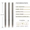 10 Pcs Colored Clip in Hair Extensions Gray Brown 22 Inch Straight Hairpieces Clip Highlight in Synthetic Hair for Women Girls Halloween Role Play Christmas Party(Gray Brown) view 2
