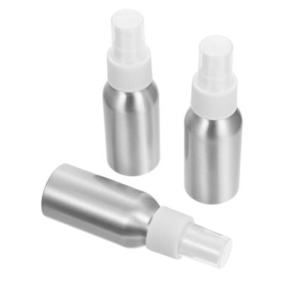 3pcs Cocktail Bitters Sprayer Bottle Aluminum Silver 50ml