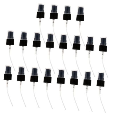 LIFKOME 20pcs Black Spray Replacement Heads for Mini Perfume Bottles