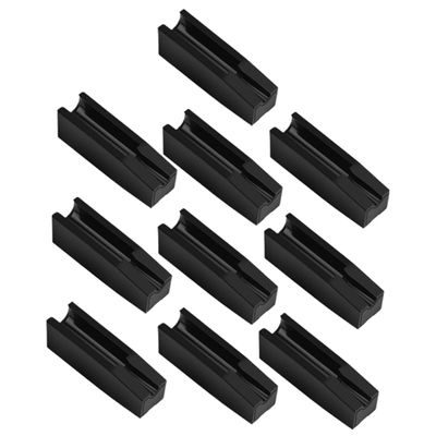 DEARMAMY Eyebrow Pencil Sharpener Aid 10-Piece Set Shaped Slot for Precise Eyebrow Shaping Compact Cosmetic Tool for Makeup Enthusiasts