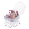 BESTonZON Boy Girl Nail Care Kit Nail Clipper Set for Newborn Boy Girl Shower Includes Clipper File Tweezer Storage Box Pink view 2
