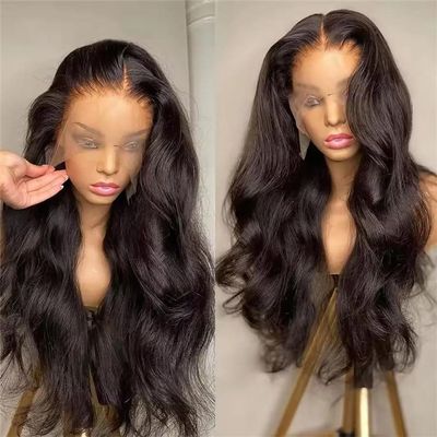 13X6 360 Lace Front Wig Body Wave Brazilian Human Hair Glueless 6X4 5X5 9X6 7X5 Lace Closure 180% Density Pre-Plucked Natural Color Remy Hair Wig
