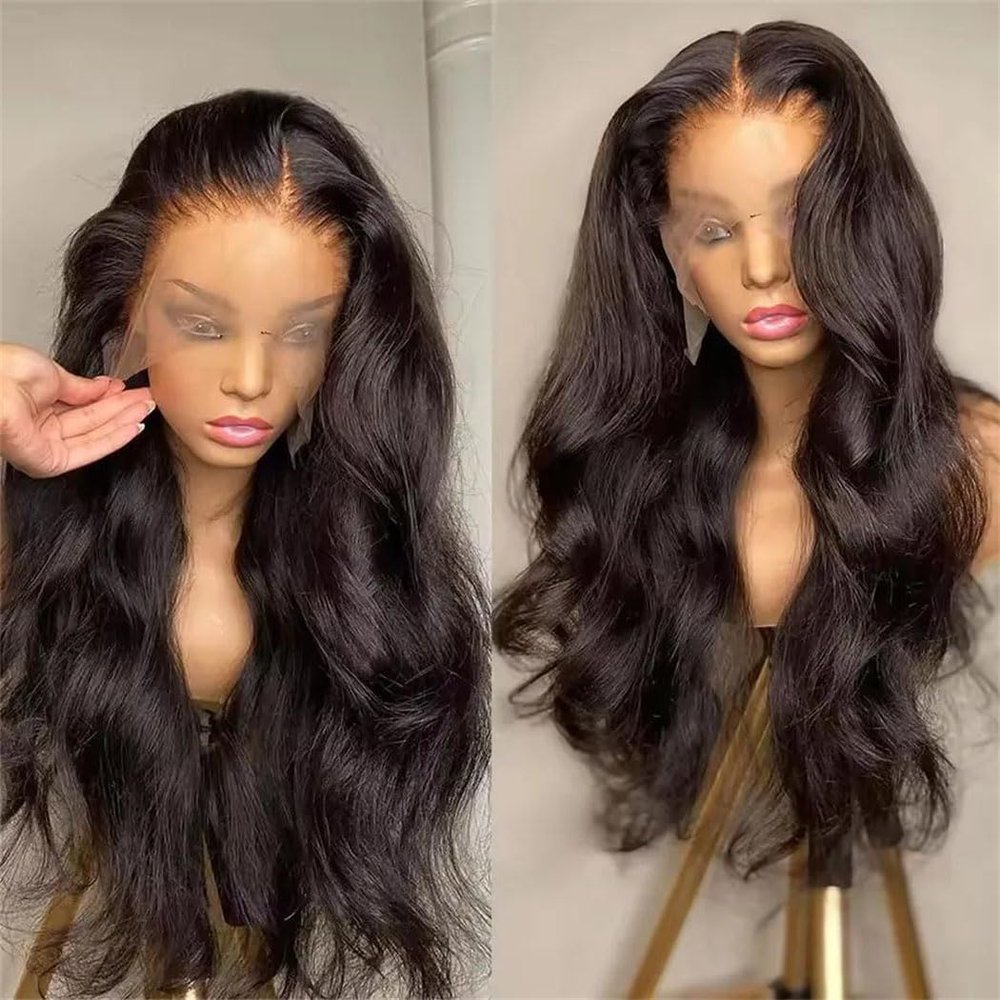 13X6 360 Lace Front Wig Body Wave Brazilian Human Hair Glueless 6X4 5X5 9X6 7X5 Lace Closure 180% Density Pre-Plucked Natural Color Remy Hair Wig