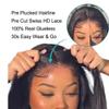13X6 360 Lace Front Wig Body Wave Brazilian Human Hair Glueless 6X4 5X5 9X6 7X5 Lace Closure 180% Density Pre-Plucked Natural Color Remy Hair Wig view 4