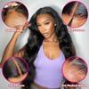 13X4 360 HD Lace Front Wig Brazilian Human Hair 6X4 5X5 Glueless Closure Wig Body Wave Transparent Lace Wigs 180% Density Pre-Plucked Natural Color view 2