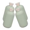 TOVINANNA 4 Pack 200ml Green Refillable Shampoo Bottles with Lids view 1