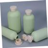 TOVINANNA 4 Pack 200ml Green Refillable Shampoo Bottles with Lids view 4