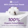 Serenorch 100% Cotton Disposable Face Towels, Soft Cotton Tissue for Sensitive Skin, Daily Cleansing & Makeup Removal, dry wipes for baby view 2