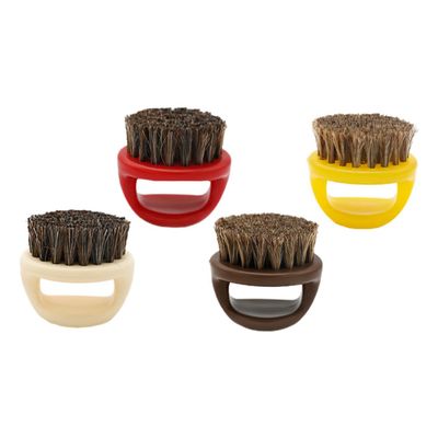 DEARMAMY 4PCS Male Beard Brush with Plastic Handle Multi Function Oil Head Comb and Ring Comb for Broken Hair Compact and Portable Grooming Tools Random Colors Random Color