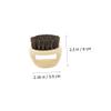 DEARMAMY 4PCS Male Beard Brush with Plastic Handle Multi Function Oil Head Comb and Ring Comb for Broken Hair Compact and Portable Grooming Tools Random Colors Random Color view 3