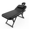 pouseayar Adjustable Massage Table with Face Pillow & Headrest, Sturdy and Solid, Silent and Easy to Adjust - Adjustable Backrest, Electric Leg Lifting, Black view 1