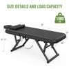 pouseayar Adjustable Massage Table with Face Pillow & Headrest, Sturdy and Solid, Silent and Easy to Adjust - Adjustable Backrest, Electric Leg Lifting, Black view 3