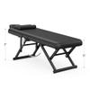 pouseayar Adjustable Massage Table with Face Pillow & Headrest, Sturdy and Solid, Silent and Easy to Adjust - Adjustable Backrest, Electric Leg Lifting, Black view 4