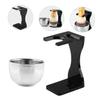 HAKIDZEL Men's Grooming Shaving Kit 2pcs Acrylic Shaving Bowl and Razor Stand Set for Sensitive Skin for Daily Use view 3