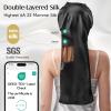 1 PC 100% Mulberry Silk Bonnet+1 PC Black 100% 22 Mulberry Silk Durags view 3