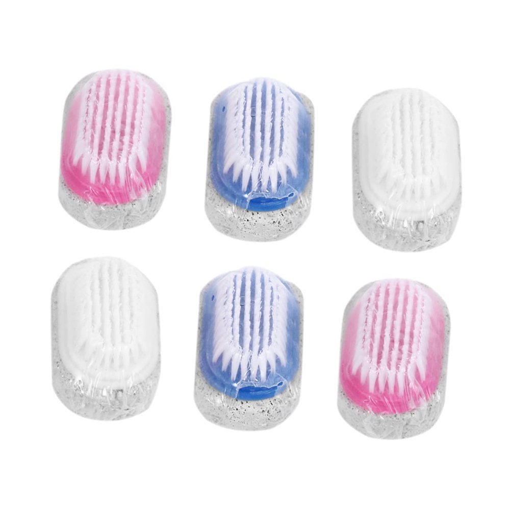 VALICLUD 6pcs Double Sided Stone Remover Foot Board Brushes for Dead Skin Lightweight Pumice Tools with Efficient Massage Effect Convenient for Home Travel Random Color