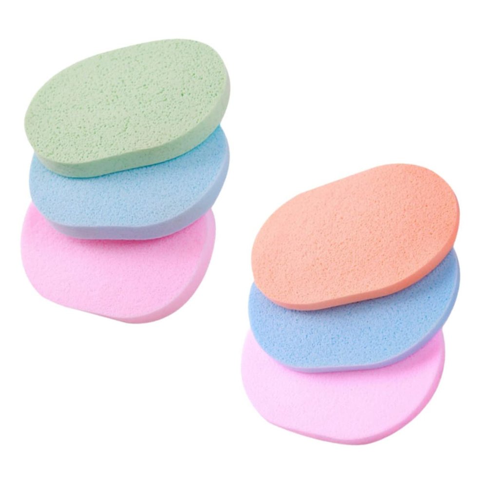 LOLIPPYY 6Pcs Multi Function Exfoliating Face Scrubbers Compact Facial Sponges for Deep Cleaning and Gentle Exfoliation for Daily Use and Skin Care