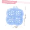 DEARMAMY 2pcs Shower Scrubber Grooming Brush Body and Face Brush Soft Silicone Scalp Massager Hair Exfoliator Bath Accessory view 2
