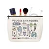 Charger Cosmetic Makeup Bags Travel Toiletry Bag Charging Cable Organiser Bag Chargers Makeup Pouch for Purse Charger Cables Storage Bags Travel Accessories for Women Birthday Christmas Gifts view 2