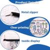 Charger Cosmetic Makeup Bags Travel Toiletry Bag Charging Cable Organiser Bag Chargers Makeup Pouch for Purse Charger Cables Storage Bags Travel Accessories for Women Birthday Christmas Gifts view 3