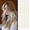 10 Pcs Off White Clip in Hair Extensions Highlights 22 Inch Straight Hairpieces Colored Clip in Hair Extensions in Synthetic for Women Girls Gifts Halloween Christmas Party(Off White) view 1