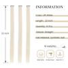 10 Pcs Off White Clip in Hair Extensions Highlights 22 Inch Straight Hairpieces Colored Clip in Hair Extensions in Synthetic for Women Girls Gifts Halloween Christmas Party(Off White) view 2